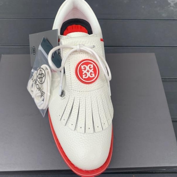 G/FORE Shoes Gfore Golf Shoes Size 75 White And Red Kiltie
